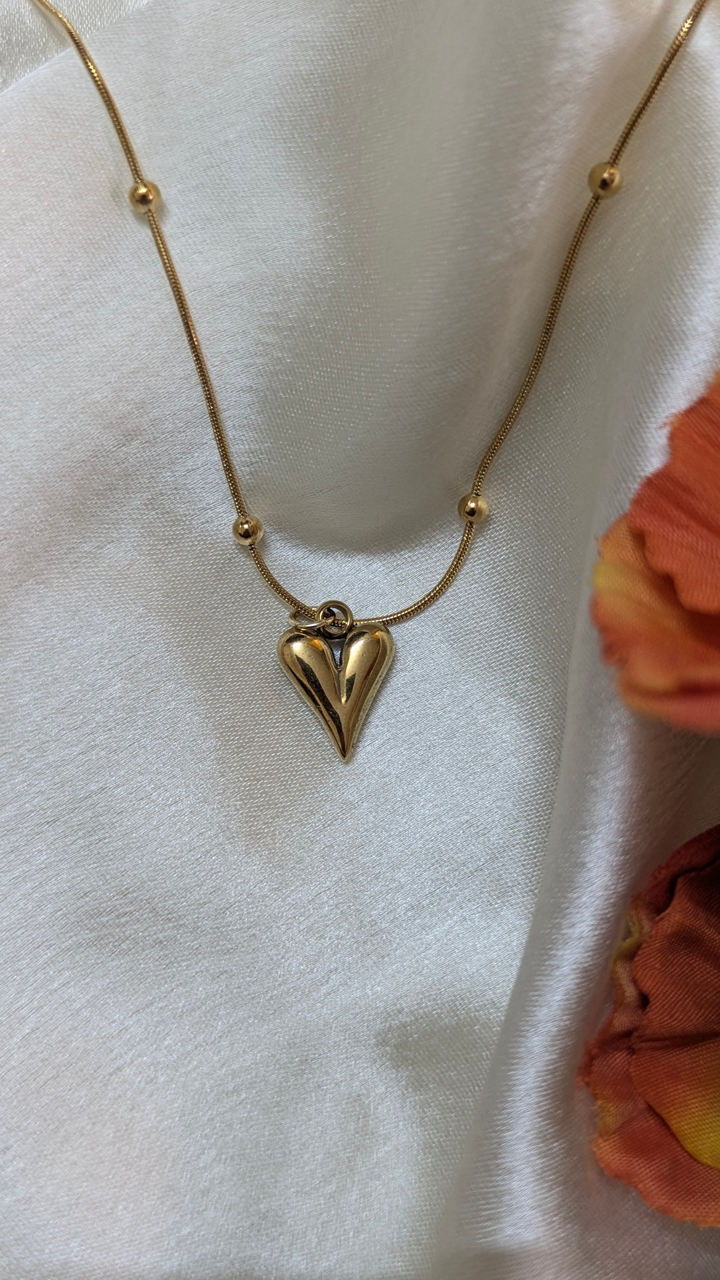 Gold heart Necklace
