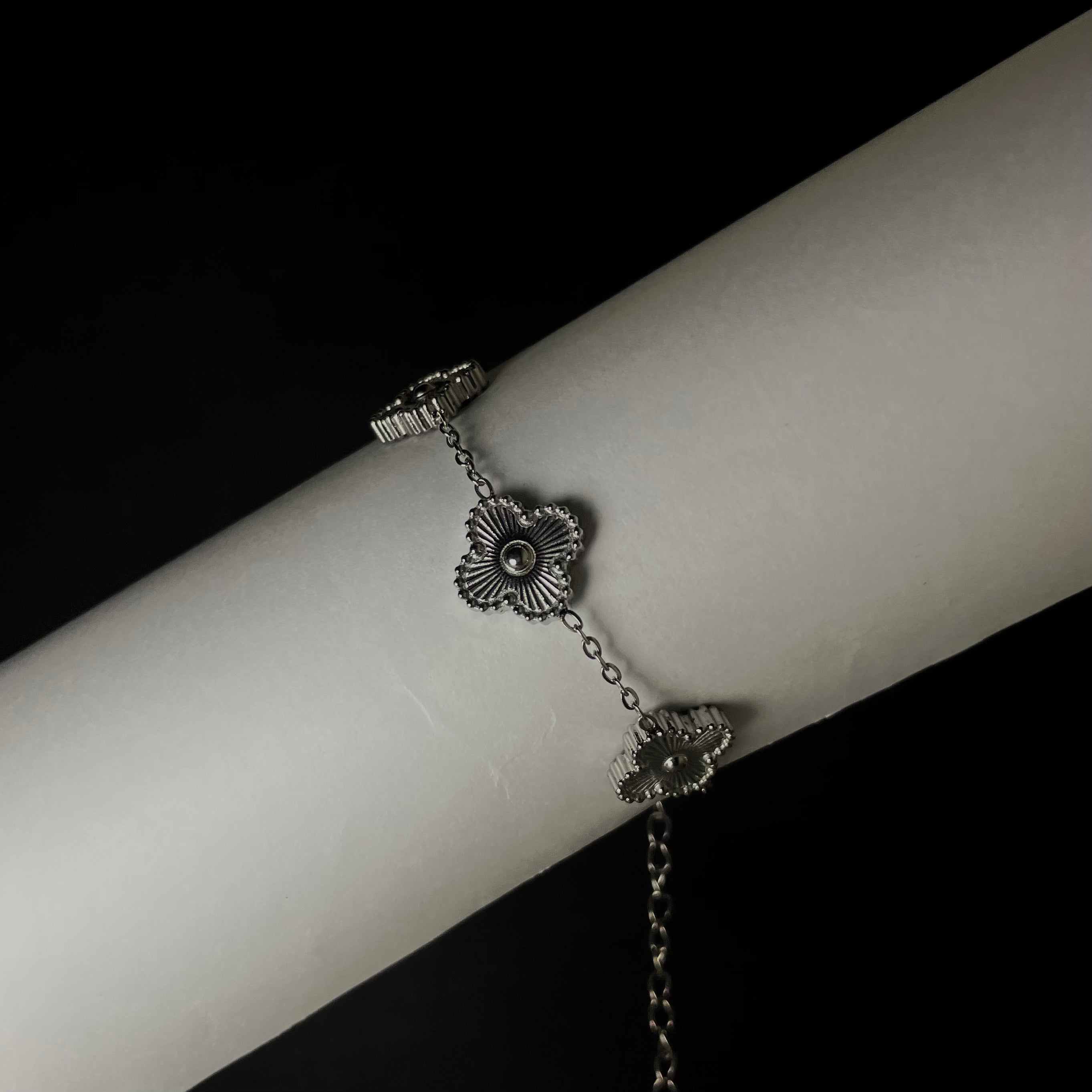 Silver Clover Bracelet