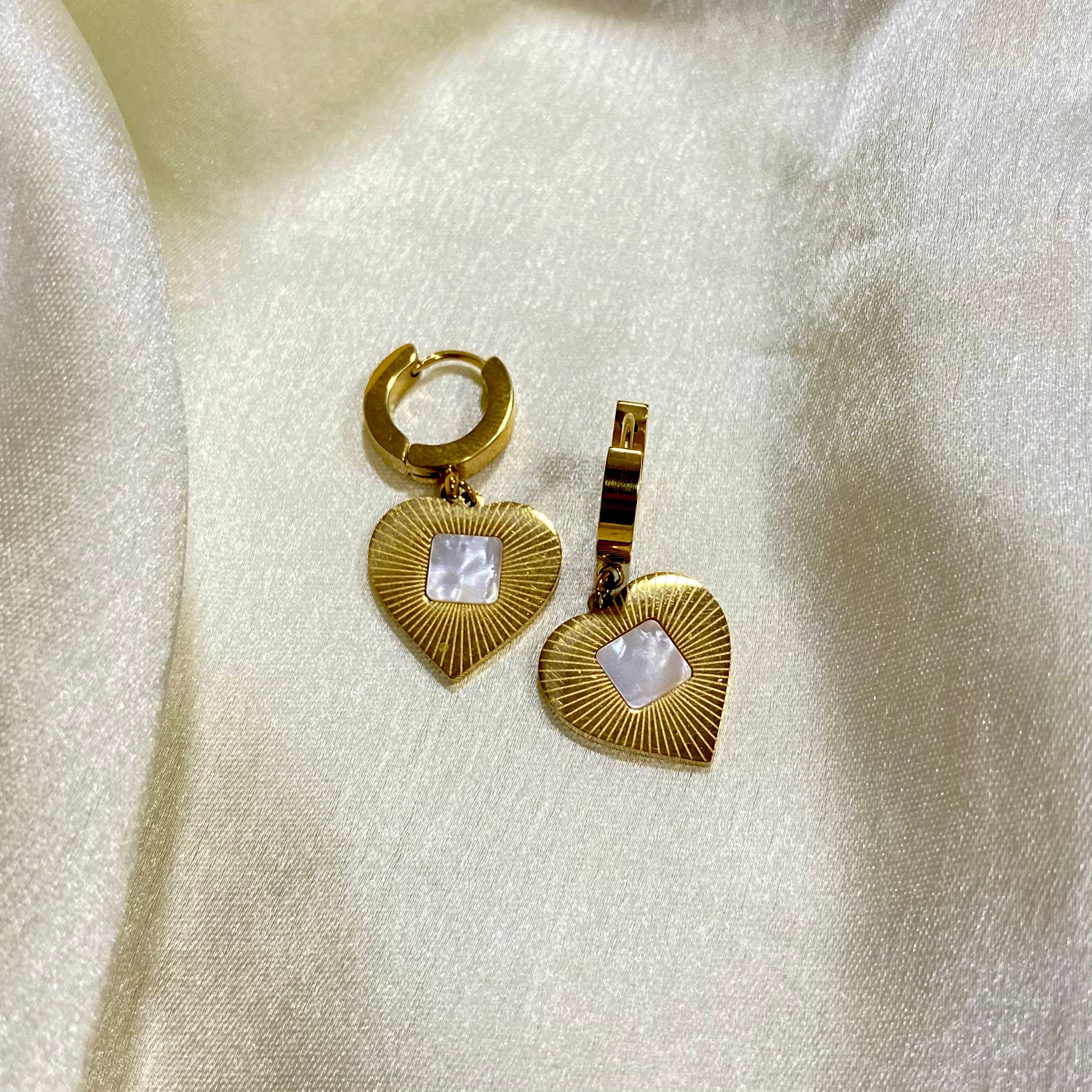 Crystal Heart Earrings
