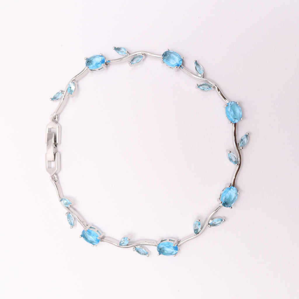 Sky Blue Tulip Bracelet