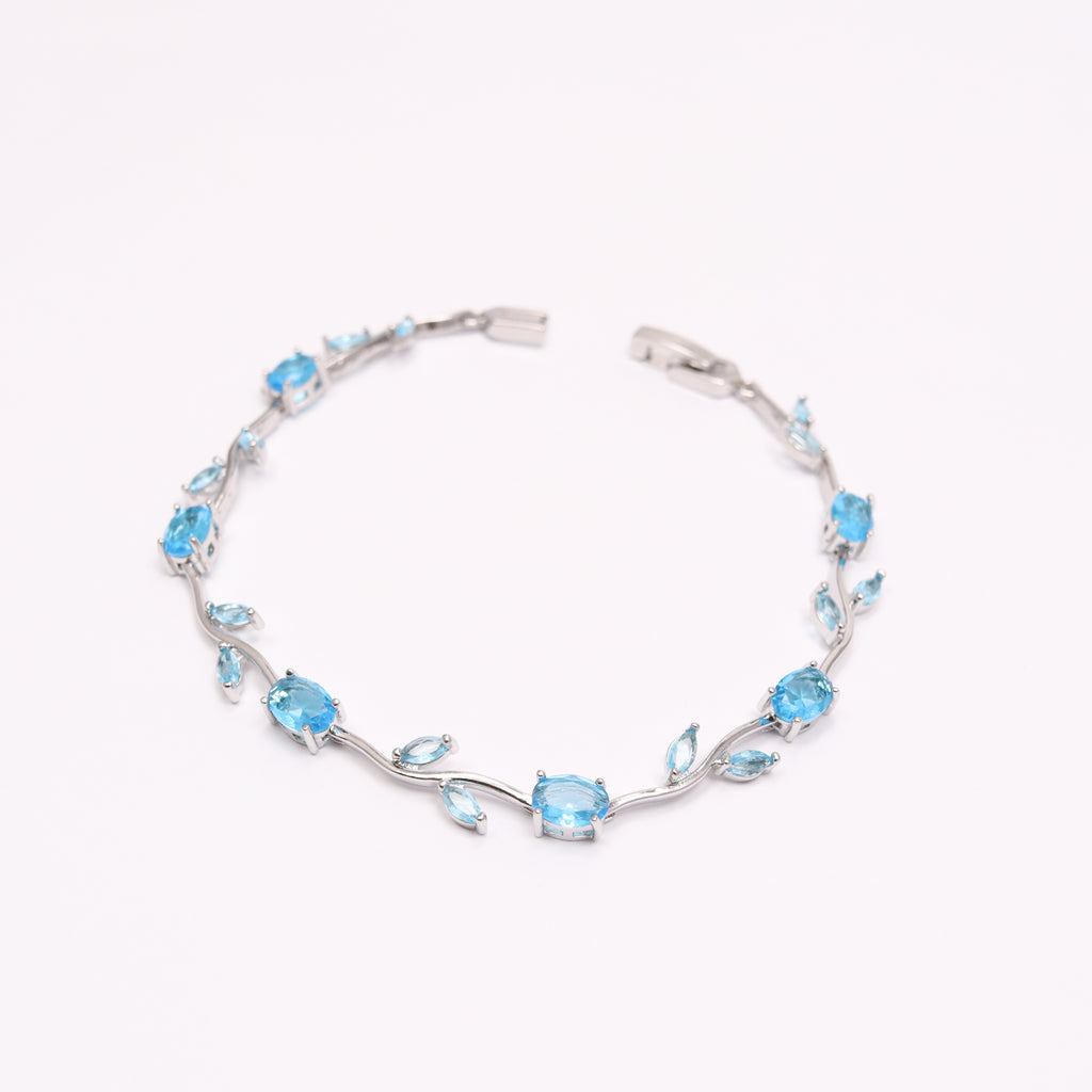 Sky Blue Tulip Bracelet