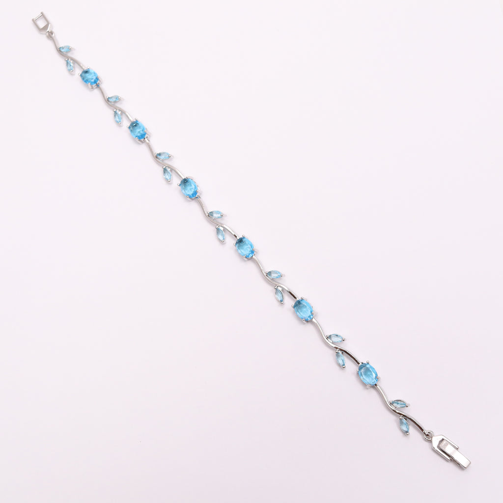 Sky Blue Tulip Bracelet
