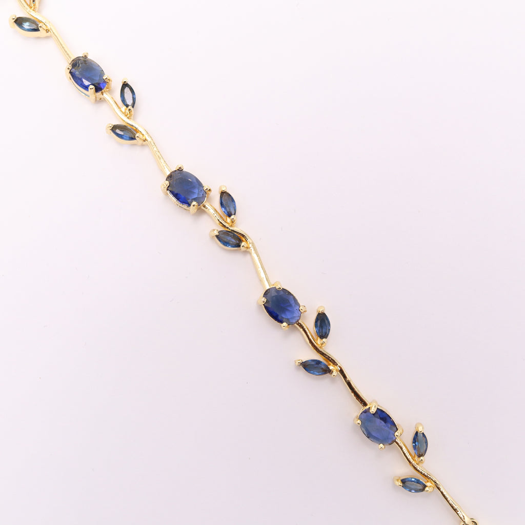 Royal Blue Tulip Bracelet