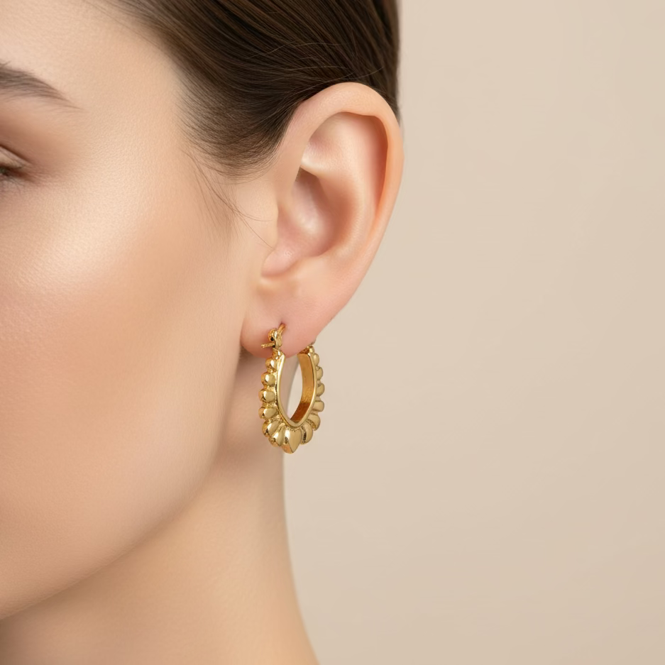 Tiny Heart Charm Earrings