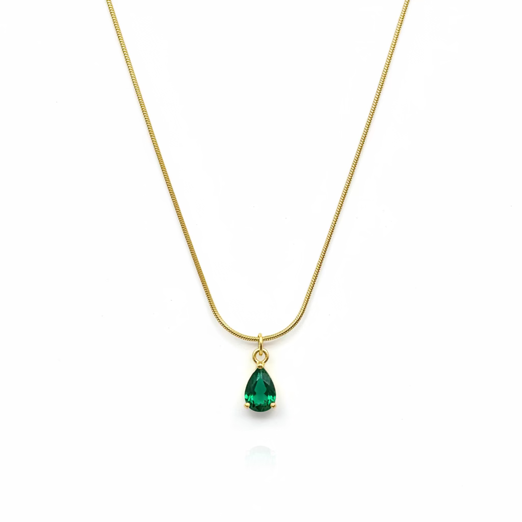 Emerald Drop Necklace