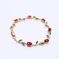 Red Tulip Bracelet