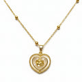 Royal Rose Heart Necklace